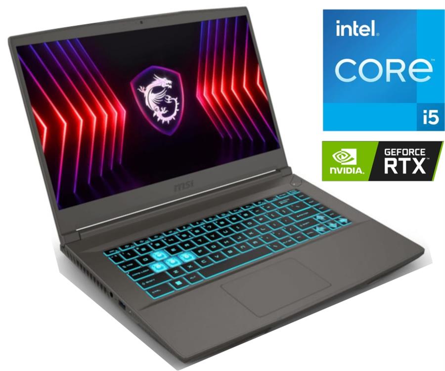 Notebook MSi Thin Core I5 12450h 16GB DDR5 Ssd512 RTX3050 LED 144hz