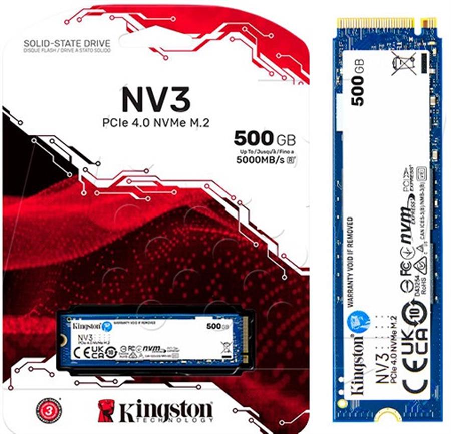 Disco Solido SSD M.2 500 Gb Kingston Nv3 Nvme Pcie 4.0