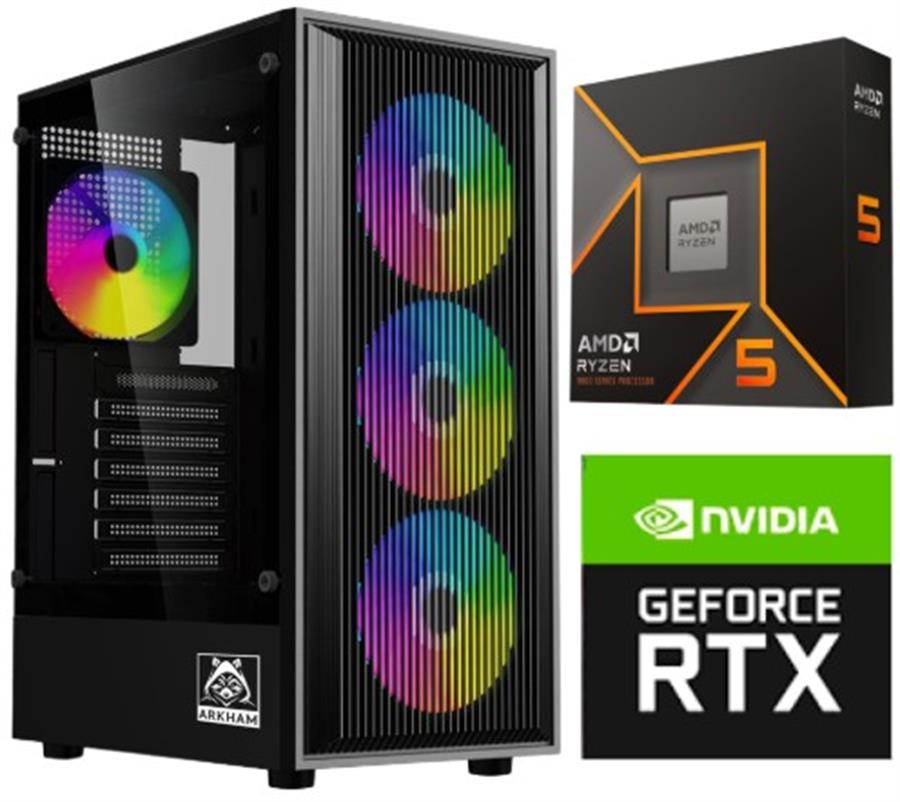 Pc Diseño PRO Ryzen 9600x 32G Ddr5 Ssd 1TB RTX3050 6GB