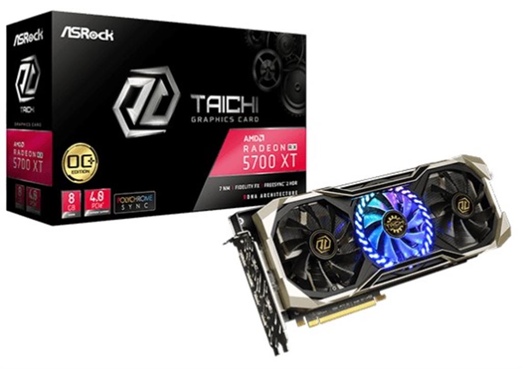 Placa Video RADEON RX 5700XT 8GB DDR6 ASROCK TAICHI RGB 3x FAN - USADA