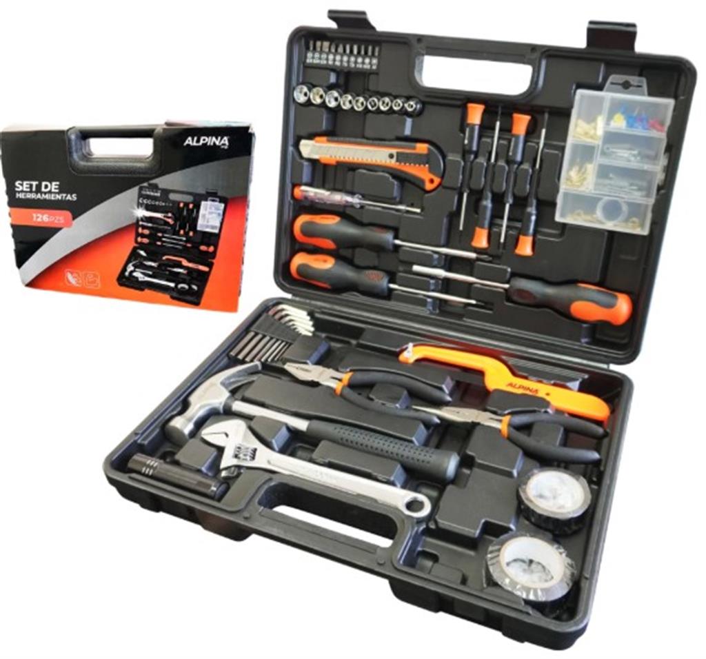 Set Caja De Herramientas De Hogar 126 Piezas