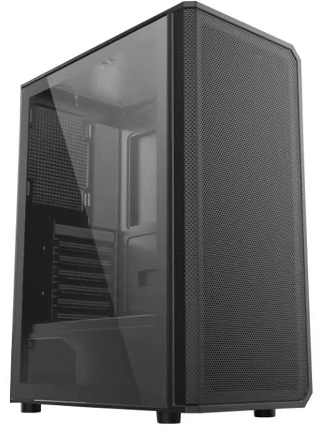 GABINETE GAMER SYX EQS10 BLACK MESH VIDRIO TEMPLADO ATX