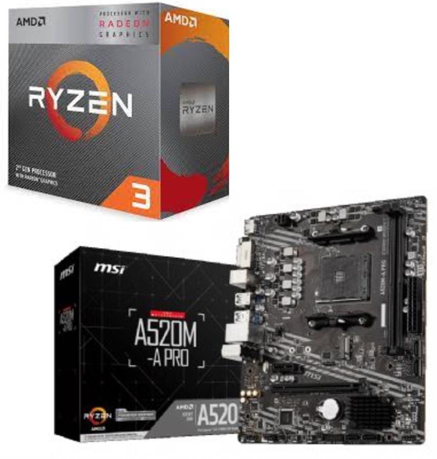 Micro Ryzen 3 3200G + Mother A520 AM4