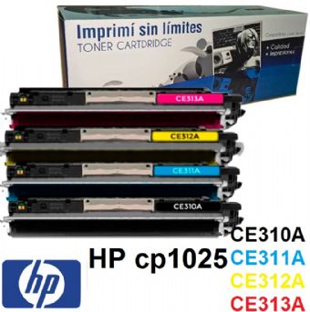 Toner Alt HP 1025  Ce310a-311-312-313
