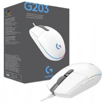 Mouse GAMER - Logitech G203 Lightsync BLANCO