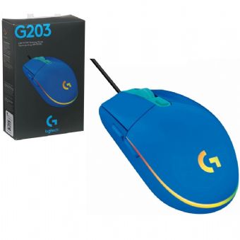 Mouse GAMER - Logitech G203 Lightsync Azul